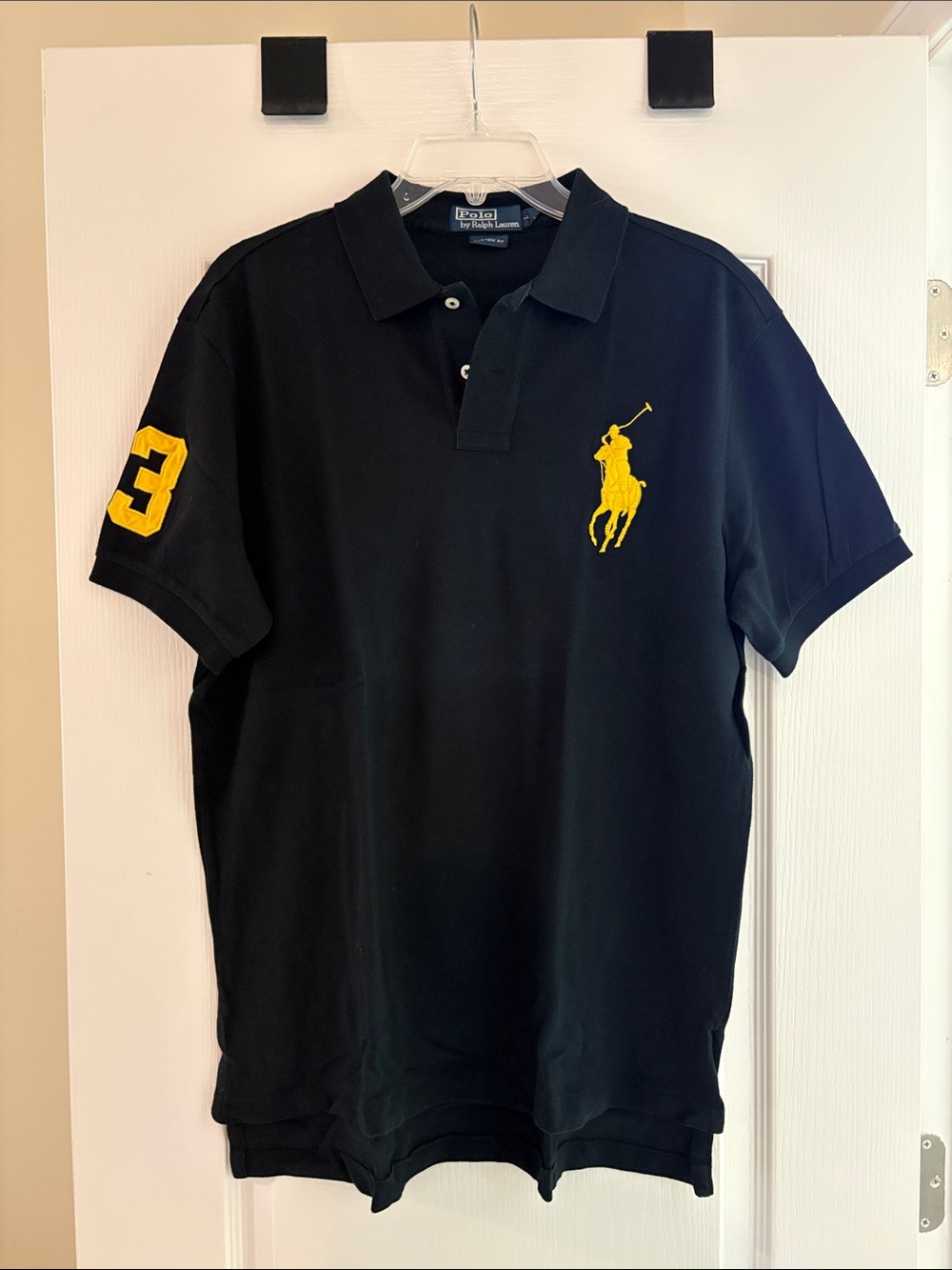Big Pony Ralph Lauren Polo black yellow size large big pony